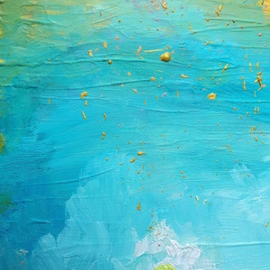 Türkiz és arany égbolt (50x70cm) - művészet - festmény - olajfestmény - Meska.hu Türkiz és arany égbolt (50x70cm) - művészet - festmény - olajfestmény - Meska.hu