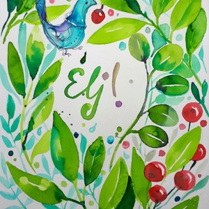 Zöld Lélek-zet. Élj! - művészet - grafika & illusztráció - Meska.hu