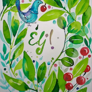 Zöld Lélek-zet. Élj! - művészet - grafika & illusztráció - Meska.hu