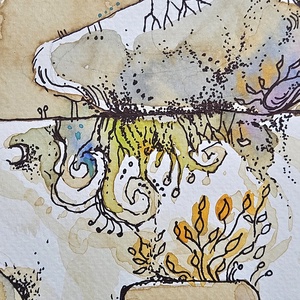 Zen 2024. 1. - művészet - festmény - akvarell - Meska.hu