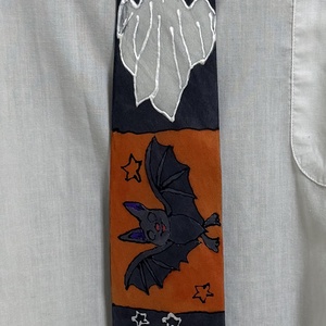 Halloween selyemkollekció  kézzel festett varázslat (kendő + nyakkendő) - otthon & életmód - dekoráció - halloween - halloweeni jelmez és kiegészítők - Meska.hu