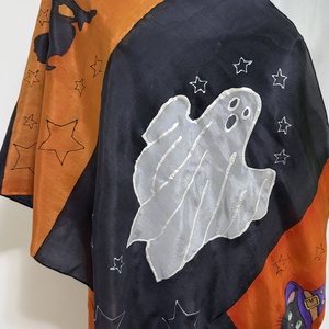 Halloween selyemkollekció  kézzel festett varázslat (kendő + nyakkendő) - otthon & életmód - dekoráció - halloween - halloweeni jelmez és kiegészítők - Meska.hu