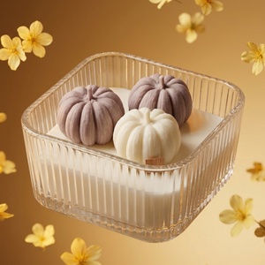 Őszi Tökös Illatgyertya Tálban - Pumpkin Spice - Halloween Dekor - Kézműves Szójagyertya, Otthon & Életmód, Dekoráció, Asztal és polc dekoráció, Dekorációs tál, tartó, Gyertya-, mécseskészítés, MESKA