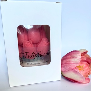 Tulipán szója gyertya  üvegben  - otthon & életmód - gyertya, illat, aroma - gyertya - Meska.hu