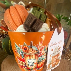 Tökös Latte desszert gyertya kis csészében - otthon & életmód - gyertya, illat, aroma - gyertya - Meska.hu