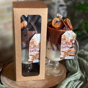 Karamellás Latte illatú gyertya  - otthon & életmód - gyertya, illat, aroma - gyertya - Meska.hu