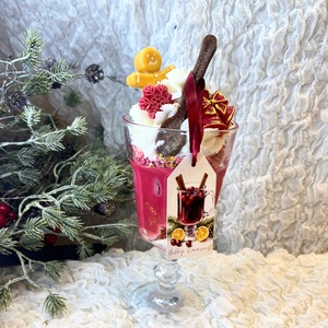 Forralt bor illatú gyertya magas pohárban - Meska.hu