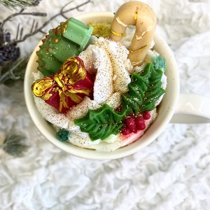 Karácsonyi desszert gyertya bögrében - otthon & életmód - gyertya, illat, aroma - gyertya - Meska.hu