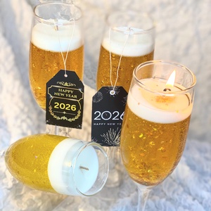 2026 Pezsgő gyertya illattal  - otthon & életmód - gyertya, illat, aroma - gyertya - Meska.hu