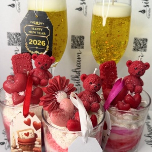 Valentin napi szója gyertya  üvegben  - otthon & életmód - gyertya, illat, aroma - gyertya - Meska.hu