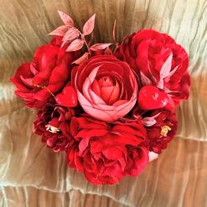 Piros virágbox 1 - Meska.hu