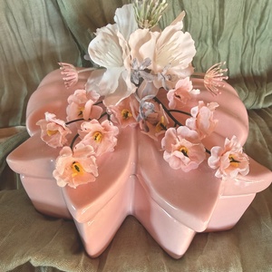 Anyák napjára Virággal díszített gyertya , Otthon & Életmód, Gyertya, illat, aroma, Gyertya, Gyertya-, mécseskészítés, Virágkötés, MESKA