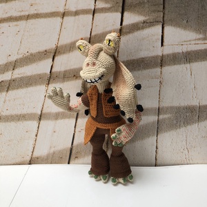 Jar Jar Binks - amigurumi - játék & sport - plüssállat & játékfigura - plüss mesefigurák - Meska.hu