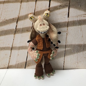 Jar Jar Binks - amigurumi - játék & sport - plüssállat & játékfigura - plüss mesefigurák - Meska.hu