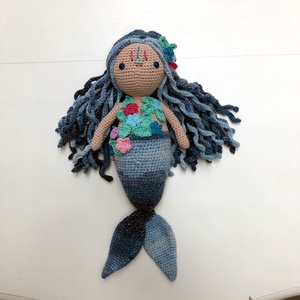 Sellő Calypso - amigurumi, Játék & Sport, Plüssállat & Játékfigura, Más figura, Baba-és bábkészítés, Horgolás, Meska