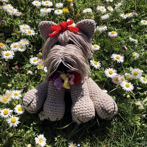 Yorkie kutyus - amigurumi - játék & sport - plüssállat & játékfigura - kutya - Meska.hu