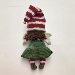Karácsonyi manó lány - amigurumi - játék & sport - plüssállat & játékfigura - manó - Meska.hu