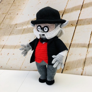 Bubó doktor - amigurumi, Játék & Sport, Plüssállat & Játékfigura, Bagoly, Baba-és bábkészítés, Horgolás, MESKA