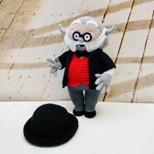 Bubó doktor - amigurumi - játék & sport - plüssállat & játékfigura - bagoly - Meska.hu