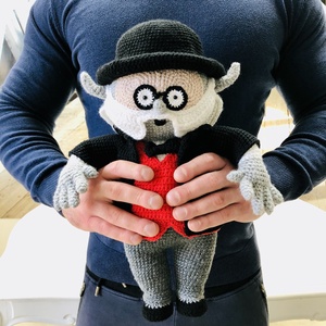 Bubó doktor - amigurumi - játék & sport - plüssállat & játékfigura - bagoly - Meska.hu