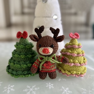 Karácsonyi rénszarvas - amigurumi - játék & sport - plüssállat & játékfigura - más figura - Meska.hu