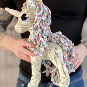 Unikornis hercegnő - amigurumi - játék & sport - plüssállat & játékfigura - unikornis - Meska.hu