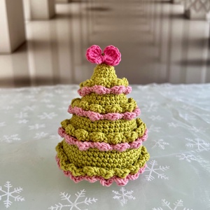 Horgolt karácsonyfa - amigurumi, Karácsony, Karácsonyi lakásdekoráció, Karácsonyi lakásdíszek, Horgolás, Varrás, MESKA