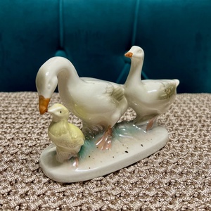 Vintage porcelán libák - GDR - otthon & életmód - dekoráció - dísztárgy - Meska.hu
