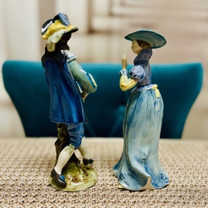 Vintage német porcelán barokk pár - GDR - otthon & életmód - dekoráció - dísztárgy - Meska.hu