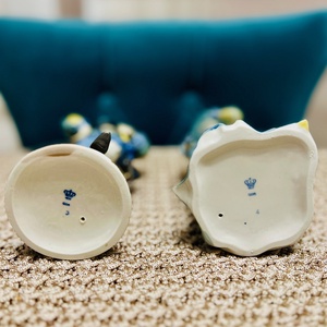 Vintage német porcelán barokk pár - GDR - otthon & életmód - dekoráció - dísztárgy - Meska.hu