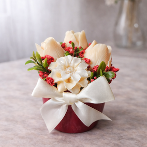 Elegáns Krém Viaszbox, Otthon & Életmód, Gyertya, illat, aroma, Gyertya, Gyertya-, mécseskészítés, MESKA