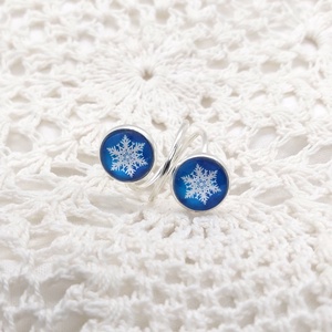 Snowflake üveglencsés gyűrű, Ékszer, Gyűrű, Üveglencsés gyűrű, Ékszerkészítés, Fotó, grafika, rajz, illusztráció, Meska