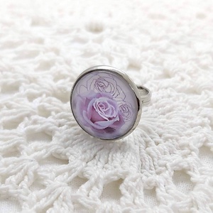 Roses üveglencsés gyűrű - Meska.hu