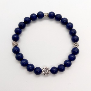 Lapis lazuli karkötő 1, Ékszer, Karkötő, Ásványkarkötő, Ékszerkészítés, MESKA