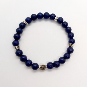 Lapis lazuli karkötő 2, Ékszer, Karkötő, Ásványkarkötő, Ékszerkészítés, MESKA
