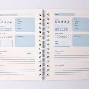 Wellbeing journal - otthon & életmód - papír, írószer - jegyzetfüzet & napló - Meska.hu
