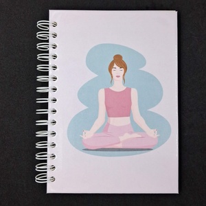 Jóga jegyzetfüzet, Otthon & Életmód, Papír, írószer, Jegyzetfüzet & Napló, Fotó, grafika, rajz, illusztráció, MESKA