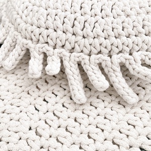 WOKI - horgolt (ülő)párna, kör alakú - otthon & életmód - lakástextil - szőnyeg - horgolt szőnyeg - Meska.hu