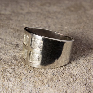 Ablakos ezüst gyűrű - ékszer - gyűrű - statement gyűrű - Meska.hu