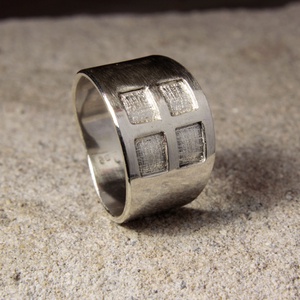 Ablakos ezüst gyűrű - ékszer - gyűrű - statement gyűrű - Meska.hu