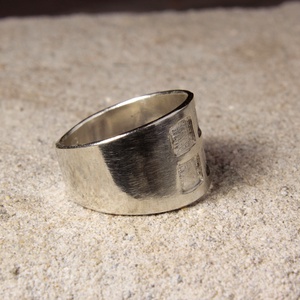 Ablakos ezüst gyűrű - ékszer - gyűrű - statement gyűrű - Meska.hu