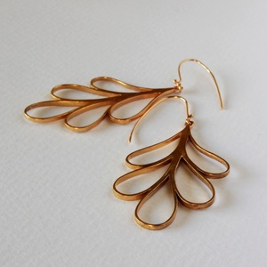 Aranybúza lógós fülbevaló - ékszer - fülbevaló - lógó fülbevaló - Meska.hu