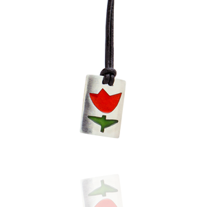 Ezüst Tulipán - ékszer - nyaklánc - medál - Meska.hu