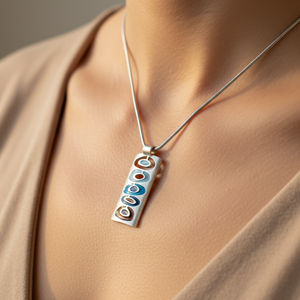 Olvadás Medál, Ékszer, Nyaklánc, Medál, Tűzzománc, Ötvös, MESKA