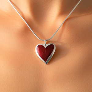 SilverColor Szeretet Medál, Ékszer, Nyaklánc, Medál, Ékszerkészítés, Tűzzománc, MESKA