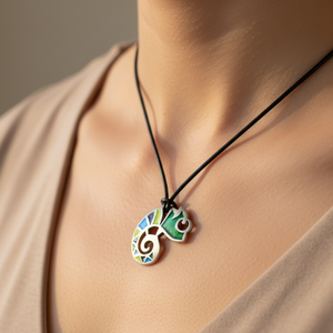 Színes Kaméleon Medál - Meska.hu