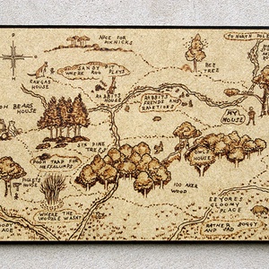 Micimackó térképe, Baba - mama, Babaszoba dekoráció, Babaszoba kép, Mindenmás, MESKA