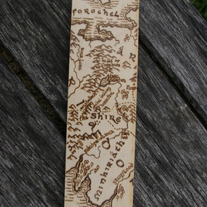 Gyűrűk Ura térkép könyvjelző - Meska.hu