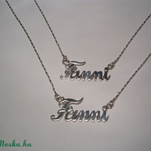 Fanni névkolié(Carrie lánc,neves nyaklánc) -  - Meska.hu
