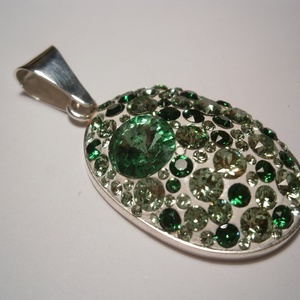 Ezüst medál Swarovski kövekkel - ékszer - Meska.hu Ezüst medál Swarovski kövekkel - ékszer - Meska.hu